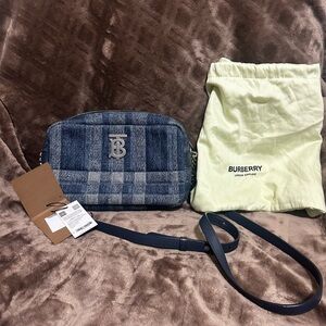 Burberry Lola small Blue Denim Camera Bag
